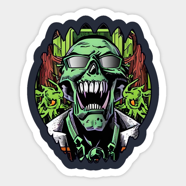 Swag Zombie Sticker by ZiP